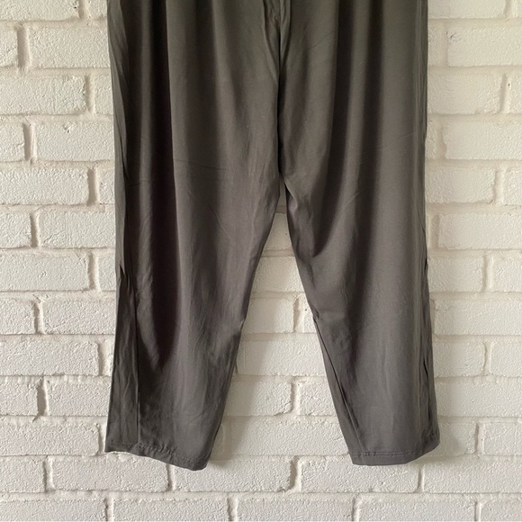 Eileen Fisher Gray Ankle Pants Comfy Pockets Women’s Size XL - Picture 5 of 10